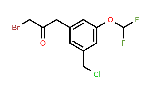 1805859-68-0 | 3-Bromo-1-(3-(chloromethyl)-5-(difluoromethoxy)phenyl)propan-2-one