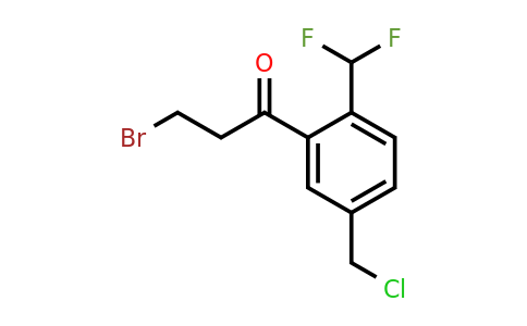 1805860-02-9 | 3-Bromo-1-(5-(chloromethyl)-2-(difluoromethyl)phenyl)propan-1-one