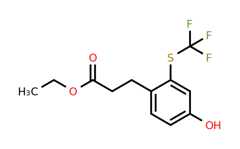 1805861-06-6 | Ethyl 3-(4-hydroxy-2-(trifluoromethylthio)phenyl)propanoate