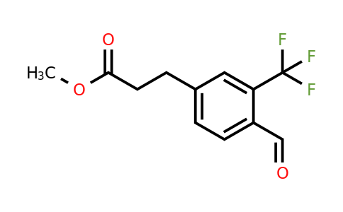 1805861-16-8 | Methyl 3-(4-formyl-3-(trifluoromethyl)phenyl)propanoate