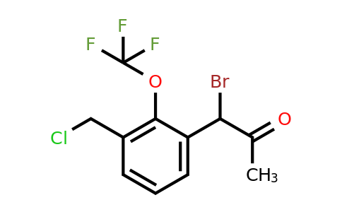 1805861-54-4 | 1-Bromo-1-(3-(chloromethyl)-2-(trifluoromethoxy)phenyl)propan-2-one