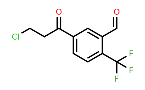 1805862-04-7 | 5-(3-Chloropropanoyl)-2-(trifluoromethyl)benzaldehyde