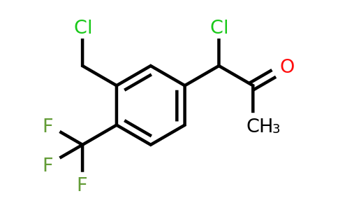 1805862-50-3 | 1-Chloro-1-(3-(chloromethyl)-4-(trifluoromethyl)phenyl)propan-2-one