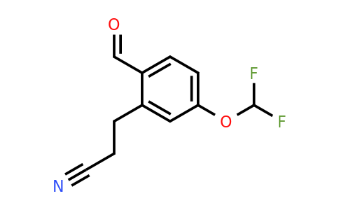 1805862-90-1 | 5-(Difluoromethoxy)-2-formylphenylpropanenitrile