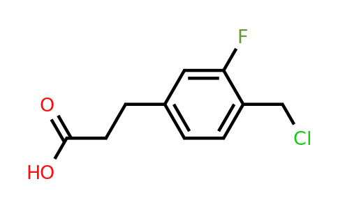 1805862-99-0 | 4-(Chloromethyl)-3-fluorophenylpropanoic acid