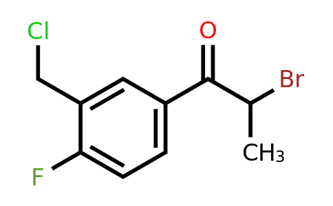 1805863-34-6 | 2-Bromo-1-(3-(chloromethyl)-4-fluorophenyl)propan-1-one