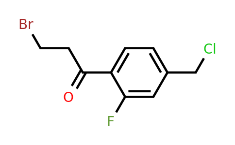 1805863-39-1 | 3-Bromo-1-(4-(chloromethyl)-2-fluorophenyl)propan-1-one