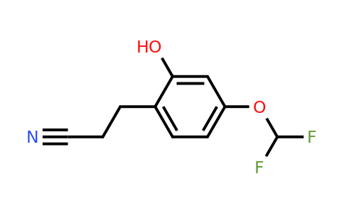 1805863-53-9 | 4-(Difluoromethoxy)-2-hydroxyphenylpropanenitrile