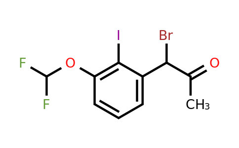 1805863-92-6 | 1-Bromo-1-(3-(difluoromethoxy)-2-iodophenyl)propan-2-one