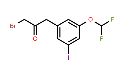 1805863-97-1 | 1-Bromo-3-(3-(difluoromethoxy)-5-iodophenyl)propan-2-one