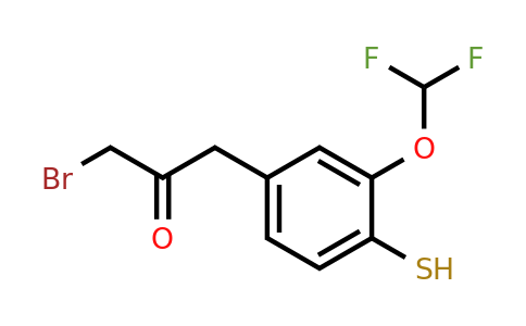 1805864-50-9 | 1-Bromo-3-(3-(difluoromethoxy)-4-mercaptophenyl)propan-2-one