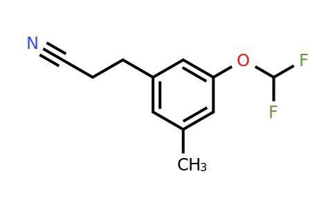1805865-10-4 | 3-(Difluoromethoxy)-5-methylphenylpropanenitrile