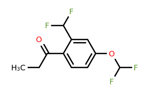 1805865-61-5 | 1-(4-(Difluoromethoxy)-2-(difluoromethyl)phenyl)propan-1-one