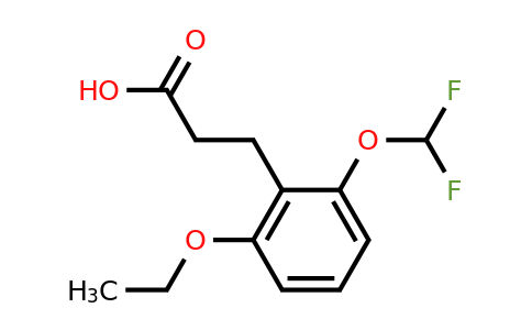 1805865-90-0 | 2-(Difluoromethoxy)-6-ethoxyphenylpropanoic acid