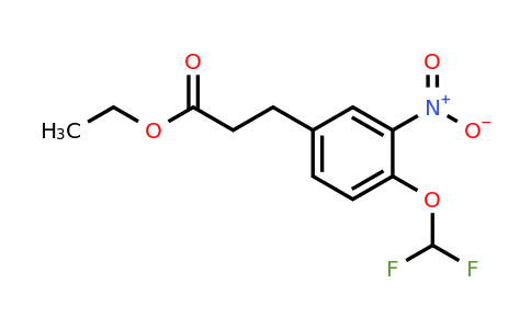 1805865-98-8 | Ethyl 4-(difluoromethoxy)-3-nitrophenylpropanoate