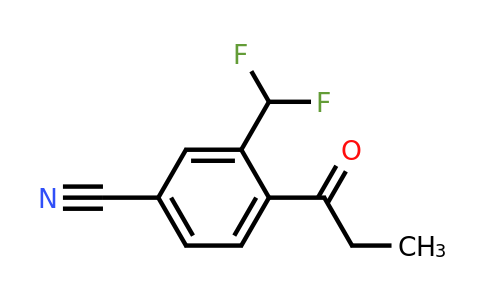 1805866-18-5 | 3-(Difluoromethyl)-4-propionylbenzonitrile
