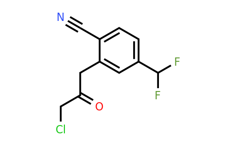 1805866-38-9 | 2-(3-Chloro-2-oxopropyl)-4-(difluoromethyl)benzonitrile