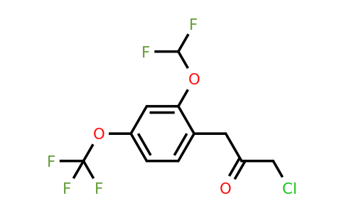 1805866-39-0 | 1-Chloro-3-(2-(difluoromethoxy)-4-(trifluoromethoxy)phenyl)propan-2-one