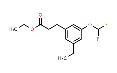 1805866-40-3 | Ethyl 3-(difluoromethoxy)-5-ethylphenylpropanoate