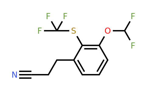 1805866-51-6 | 3-(3-(Difluoromethoxy)-2-(trifluoromethylthio)phenyl)propanenitrile