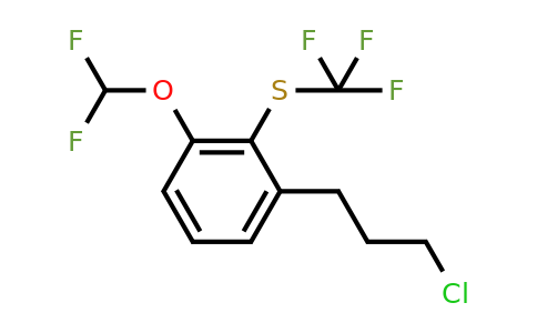 1805866-57-2 | 1-(3-Chloropropyl)-3-(difluoromethoxy)-2-(trifluoromethylthio)benzene