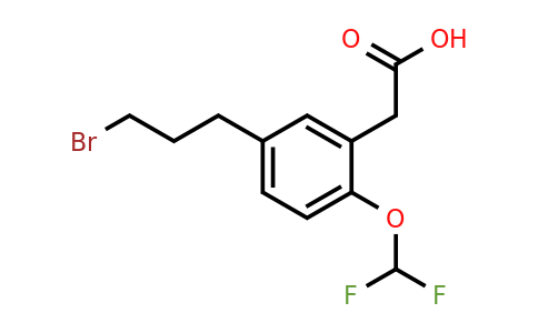 1805866-79-8 | 5-(3-Bromopropyl)-2-(difluoromethoxy)phenylacetic acid