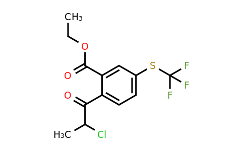 1805866-87-8 | Ethyl 2-(2-chloropropanoyl)-5-(trifluoromethylthio)benzoate