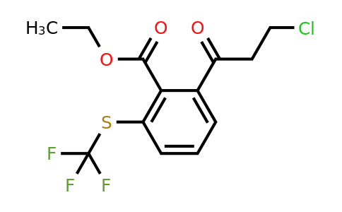 1805866-88-9 | Ethyl 2-(3-chloropropanoyl)-6-(trifluoromethylthio)benzoate