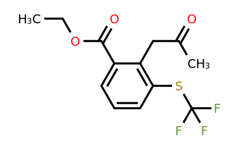 1805866-89-0 | Ethyl 2-(2-oxopropyl)-3-(trifluoromethylthio)benzoate