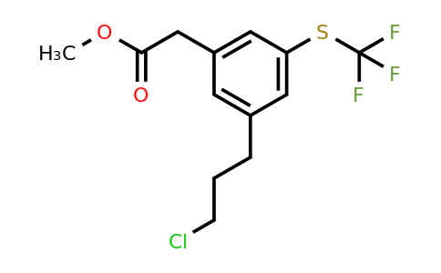 1805866-98-1 | Methyl 3-(3-chloropropyl)-5-(trifluoromethylthio)phenylacetate