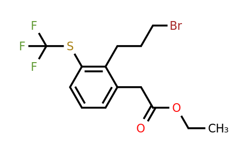 1805867-05-3 | Ethyl 2-(3-bromopropyl)-3-(trifluoromethylthio)phenylacetate