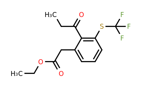 1805867-08-6 | Ethyl 2-propionyl-3-(trifluoromethylthio)phenylacetate