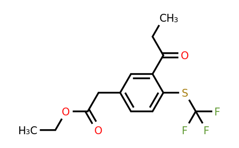 1805867-09-7 | Ethyl 3-propionyl-4-(trifluoromethylthio)phenylacetate