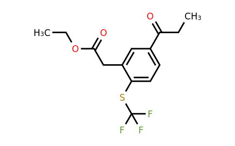 1805867-10-0 | Ethyl 5-propionyl-2-(trifluoromethylthio)phenylacetate