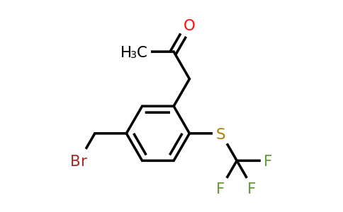 1805869-55-9 | 1-(5-(Bromomethyl)-2-(trifluoromethylthio)phenyl)propan-2-one