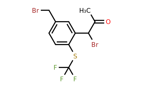 1805869-67-3 | 1-Bromo-1-(5-(bromomethyl)-2-(trifluoromethylthio)phenyl)propan-2-one