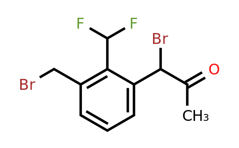 1805870-54-5 | 1-Bromo-1-(3-(bromomethyl)-2-(difluoromethyl)phenyl)propan-2-one