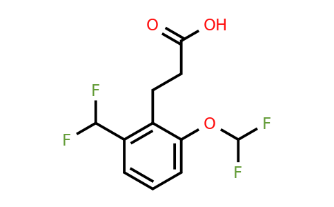 1805871-68-4 | 3-(2-(Difluoromethoxy)-6-(difluoromethyl)phenyl)propanoic acid
