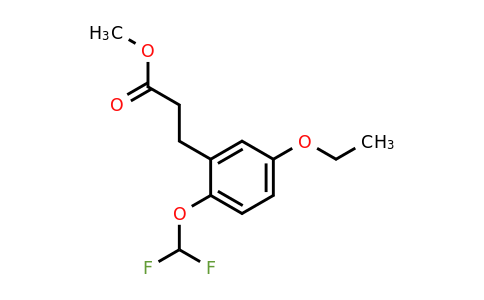 1805872-11-0 | Methyl 2-(difluoromethoxy)-5-ethoxyphenylpropanoate