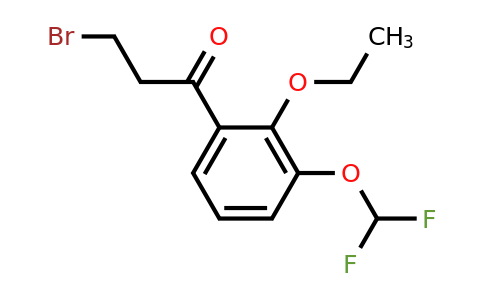 1805872-23-4 | 3-Bromo-1-(3-(difluoromethoxy)-2-ethoxyphenyl)propan-1-one