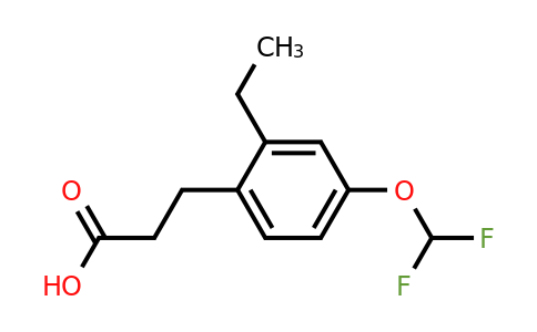 1805872-57-4 | 4-(Difluoromethoxy)-2-ethylphenylpropanoic acid