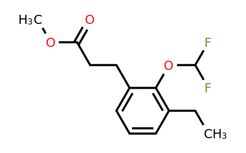 1805872-66-5 | Methyl 2-(difluoromethoxy)-3-ethylphenylpropanoate