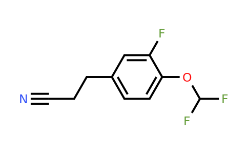 1805873-36-2 | 4-(Difluoromethoxy)-3-fluorophenylpropanenitrile