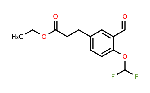 1805873-62-4 | Ethyl 4-(difluoromethoxy)-3-formylphenylpropanoate