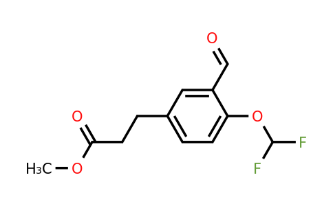 1805873-67-9 | Methyl 4-(difluoromethoxy)-3-formylphenylpropanoate