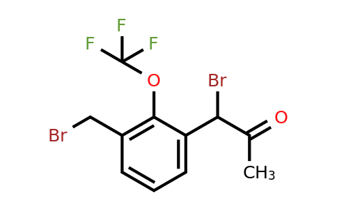 1805874-20-7 | 1-Bromo-1-(3-(bromomethyl)-2-(trifluoromethoxy)phenyl)propan-2-one