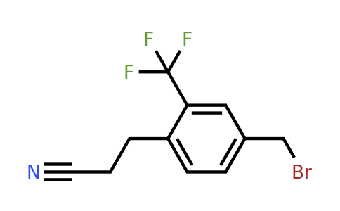 1805874-60-5 | 3-(4-(Bromomethyl)-2-(trifluoromethyl)phenyl)propanenitrile