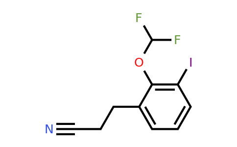 1805874-61-6 | 2-(Difluoromethoxy)-3-iodophenylpropanenitrile