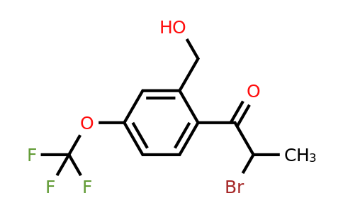 1805874-92-3 | 2-(2-Bromopropanoyl)-5-(trifluoromethoxy)benzylalcohol