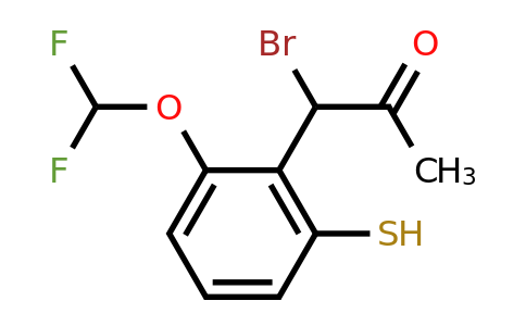 1805875-14-2 | 1-Bromo-1-(2-(difluoromethoxy)-6-mercaptophenyl)propan-2-one